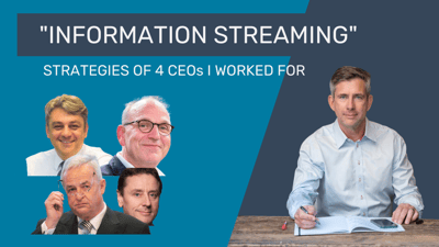 Becoming a successful CEO with skillful “info streaming”.