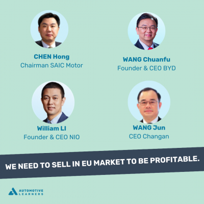 CEOs von wichtigen chinesischen Herstellern